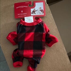 Wondershop Plaid Pet dog or cat Pajamas in Red and Black